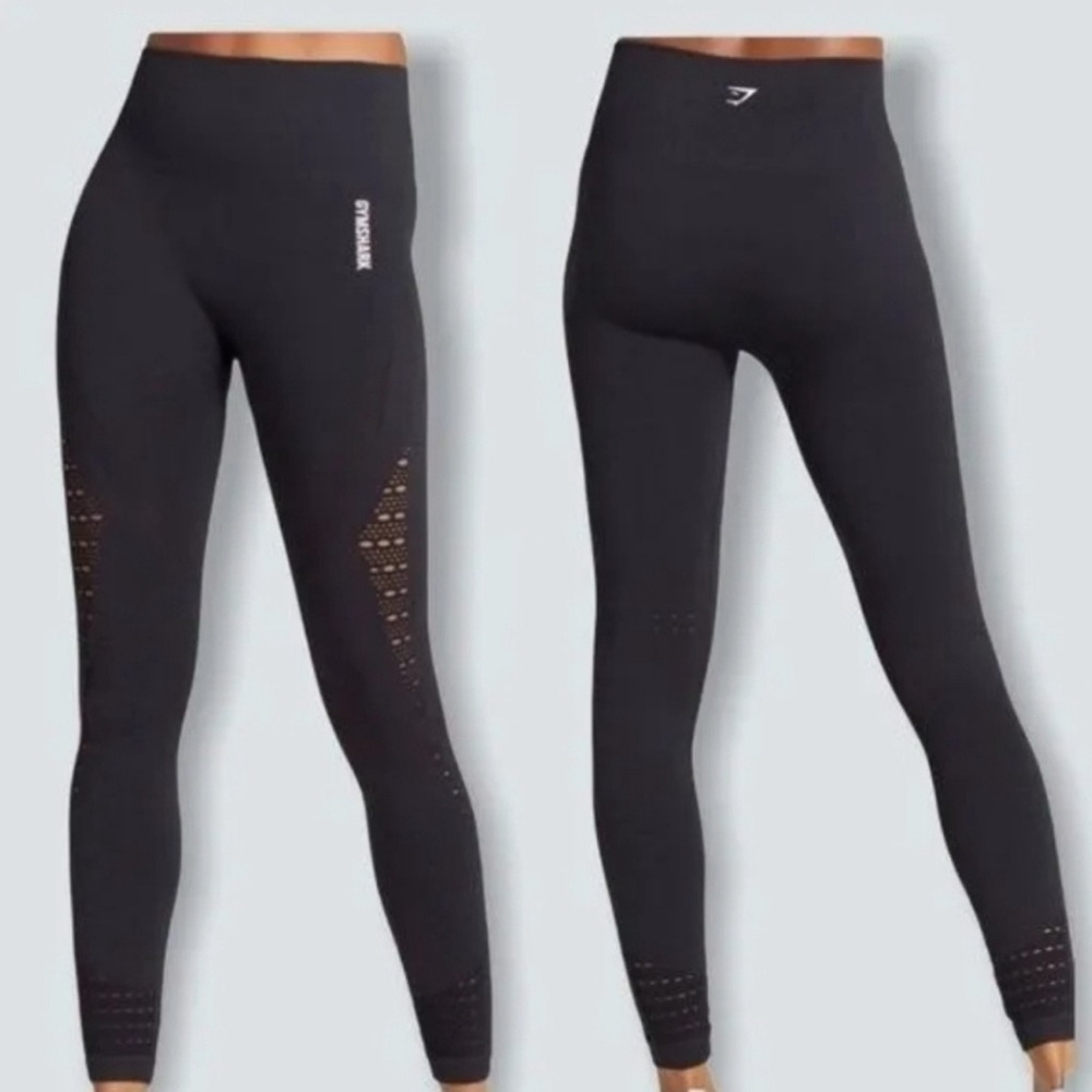 XS gymshark energy+ seamless leggings black